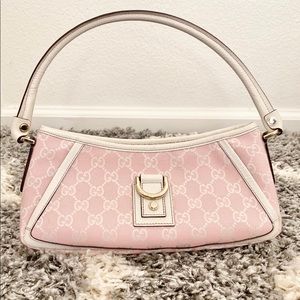 ❌SOLD❌ Gucci small Abbey Pink and White Bag